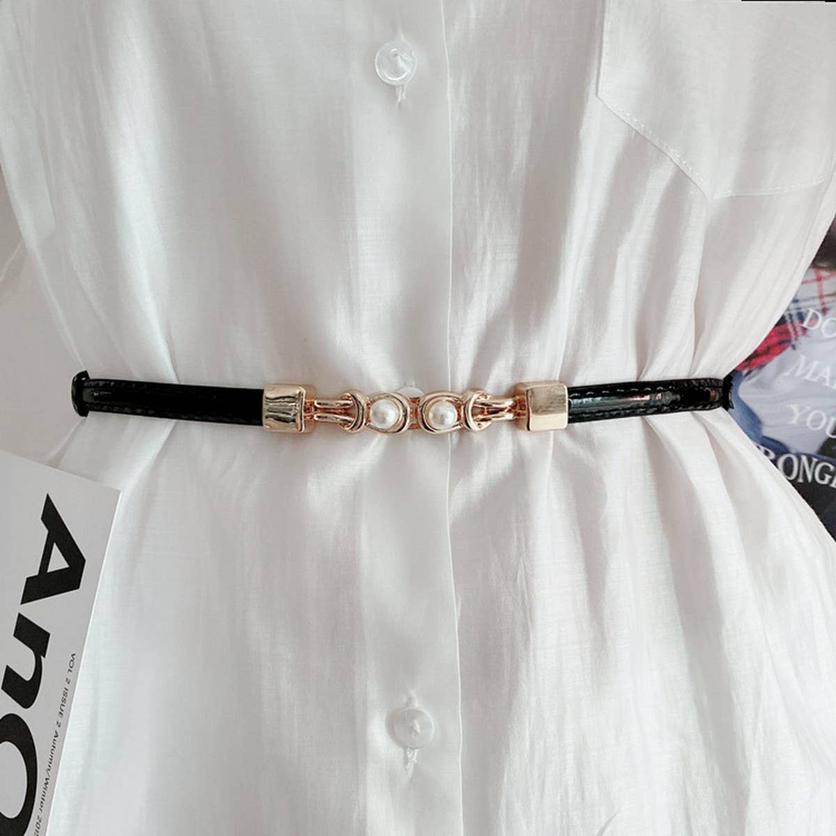 Women'S Simple Waist Slim Belt_Cwabe0653