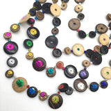 BOHEMIAN COCONUT SHELL SEQUIN LONG NECKLACE_CWMM4554