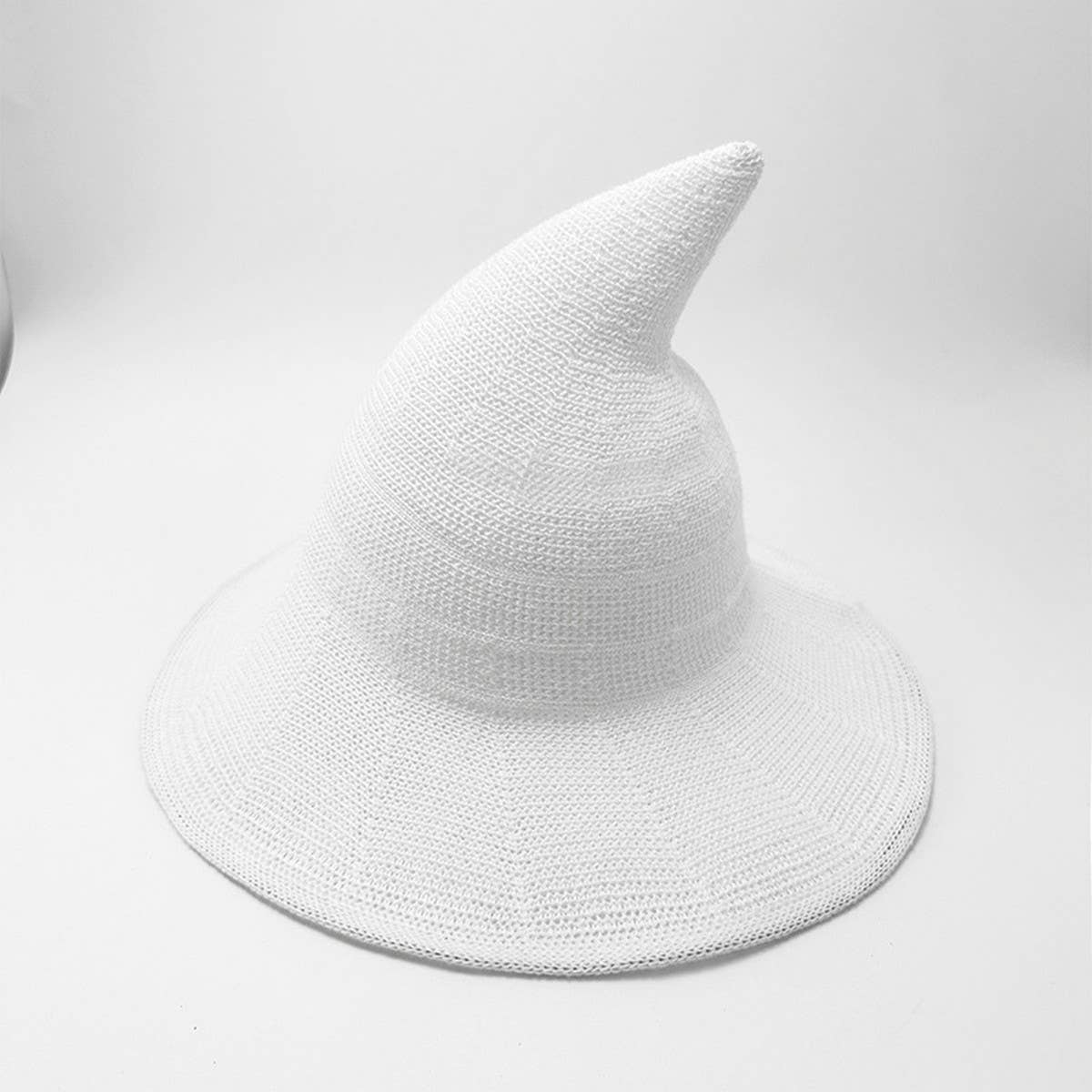 Cwah1676_Regular Foldable Knitted Halloween Witch Hat