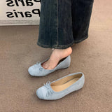 Yellow Ballet Flats With Wedge An Soft Sole_Cwshf0059