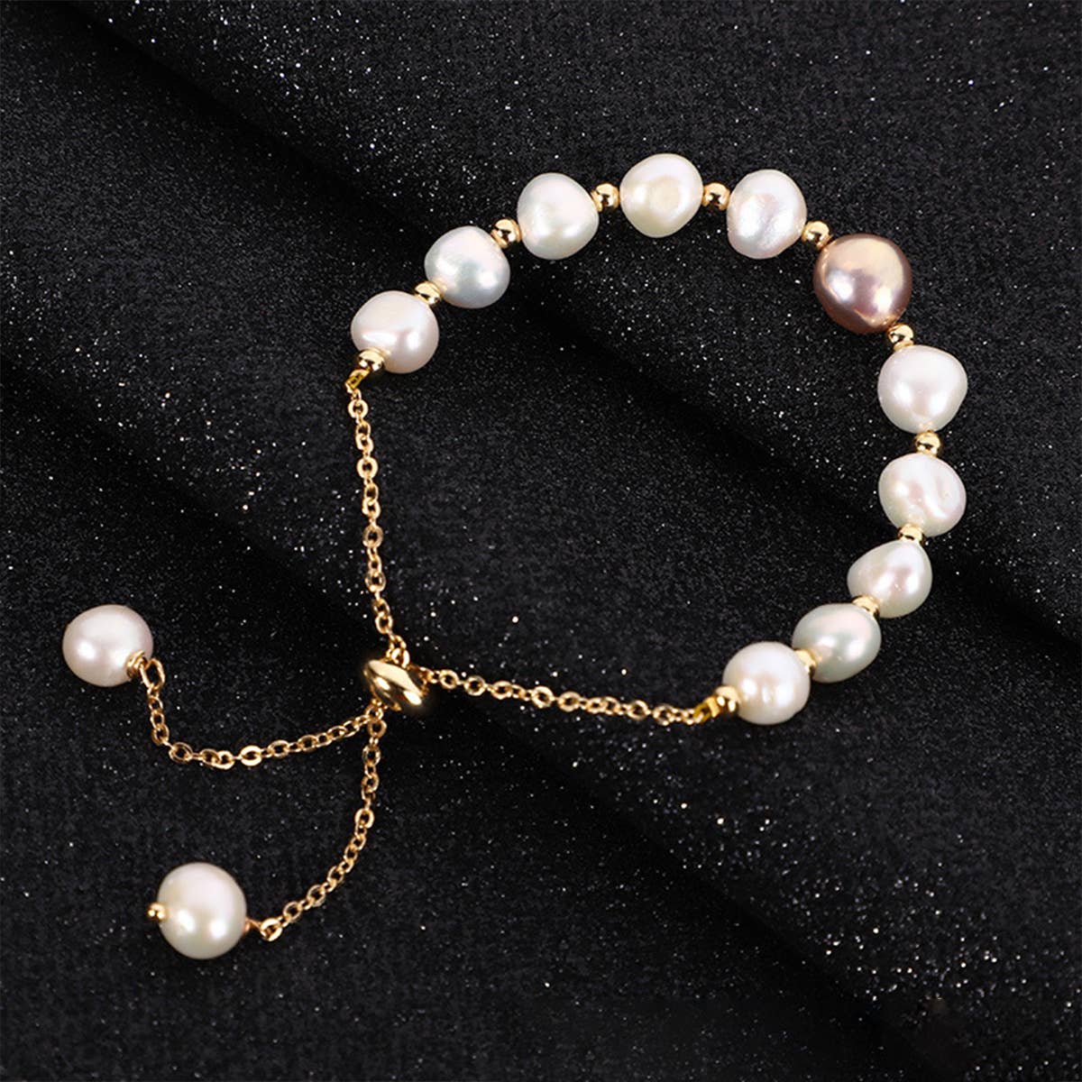SIMPLE BAROQUE PEARL BRACELET_CWAJE1687