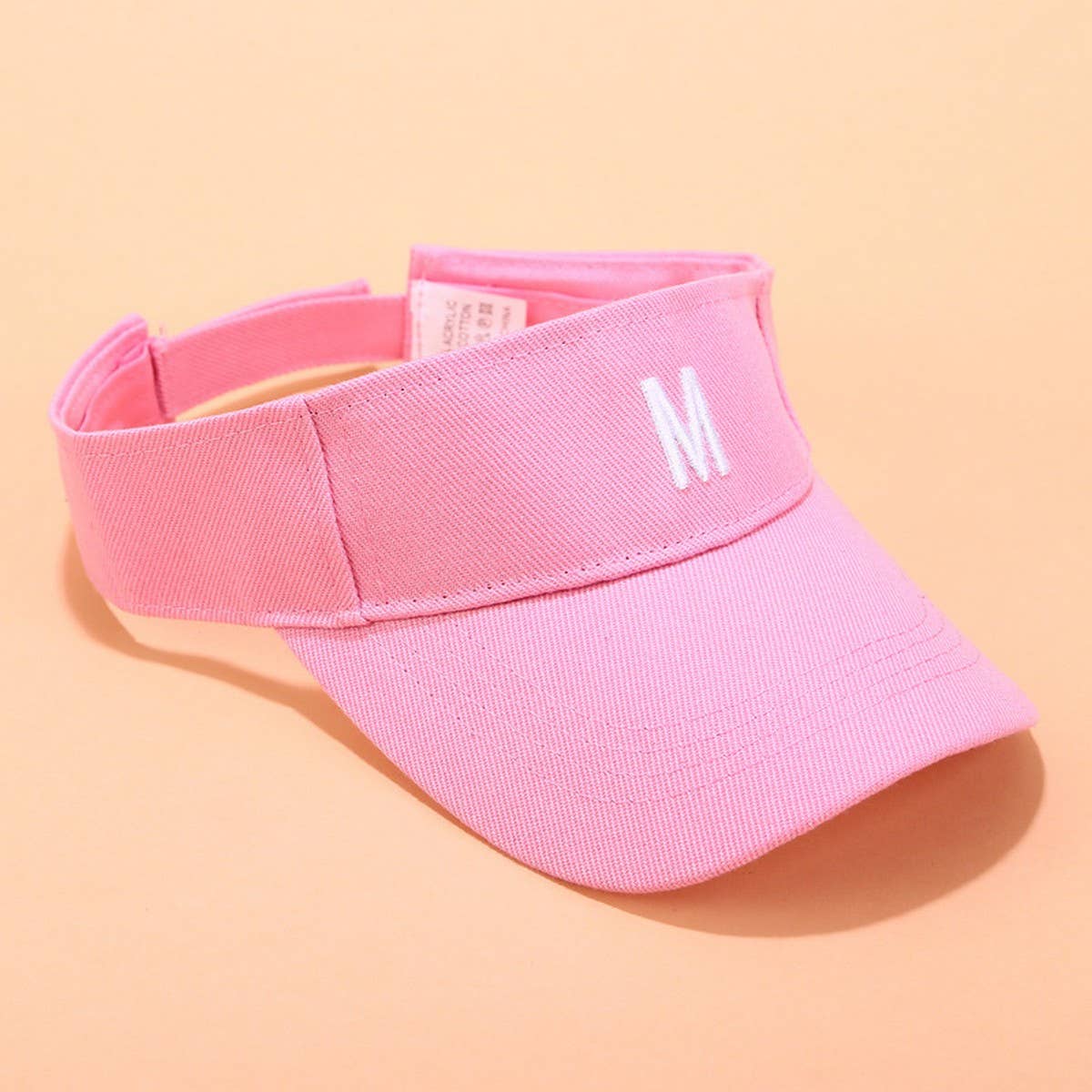 EMBROIDERED LETTER VISOR HAT SUMMER SUNSHADE CAP_CWAH3284