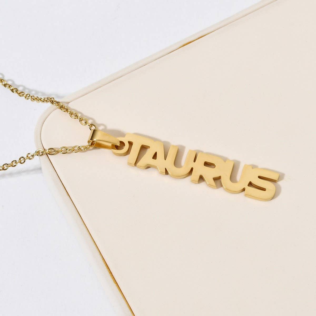 CLAVICLE CHAIN TWELVE ZODIAC TITANIUM NECKLACE_CWMM2717