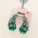 EXQUISITE CZECH DIAMOND WING EARRINGS_CWAJE1119