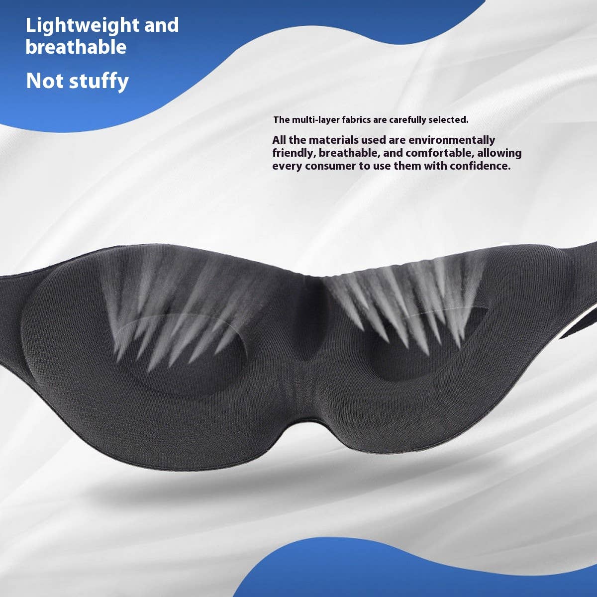 3D SLEEP MASK WITH MEMORY FOAM LIGHT BLOCKING_CWMM8041