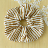 Summer Striped Fabric Hair Tie Retro Forest Style_Cwaha0751