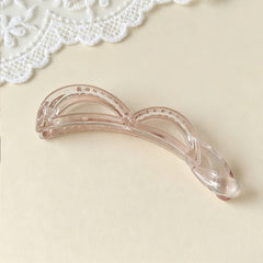 Bow Banana Hair Clip Elegant Ponytail Holder_Cwaha07559