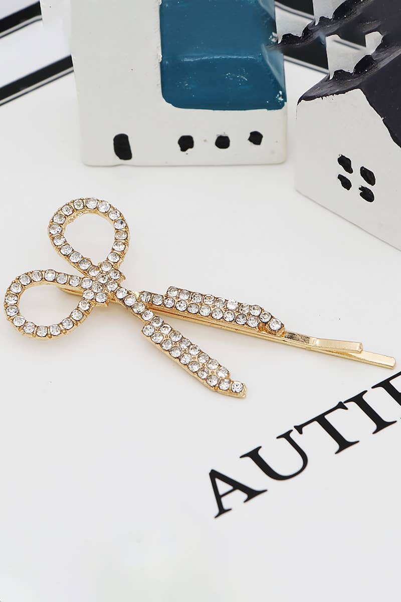 6PCS BOW FAUX PEARL DEARL DECOR HAIR CLIP_CWAHA0158