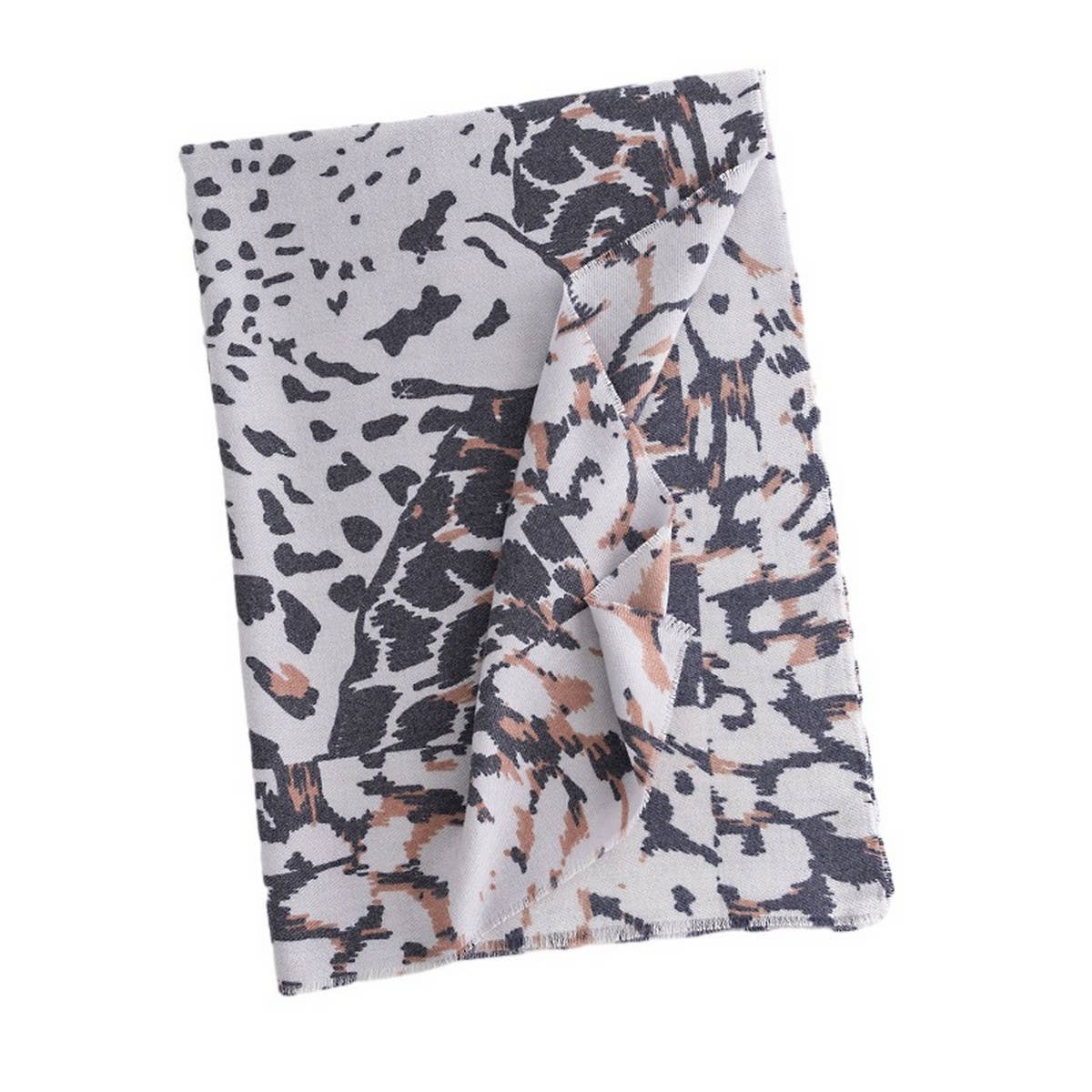 LEOPARD PRINT SCARF FOR WOMEN CHIC WINTER WARMTH_CWASC0468