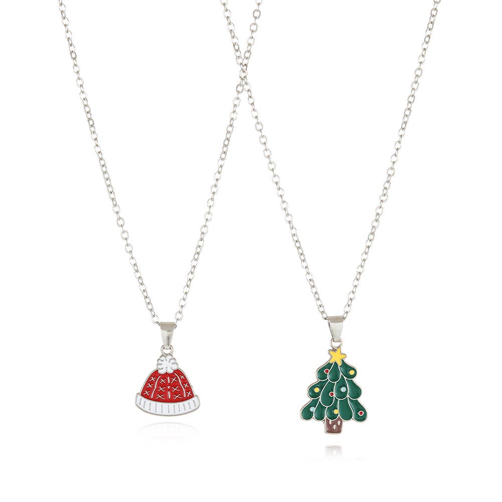 Christmas Cartoon Pendant Necklace_Cwaje2156