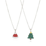 Christmas Cartoon Pendant Necklace_Cwaje2156