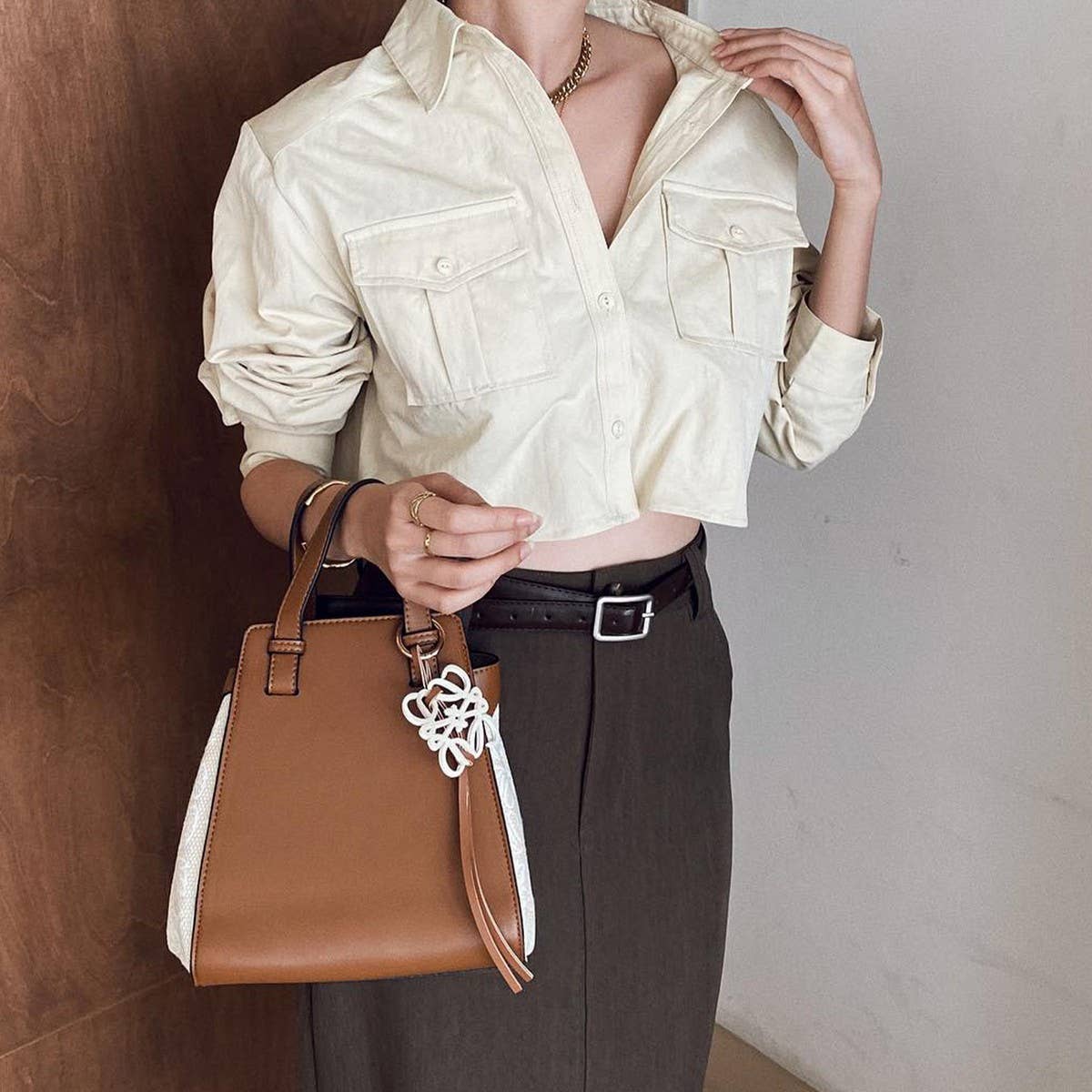 SIMPLE SPLICING CONTRASTING COLORS CROSSBODY BAG_CWAB1944