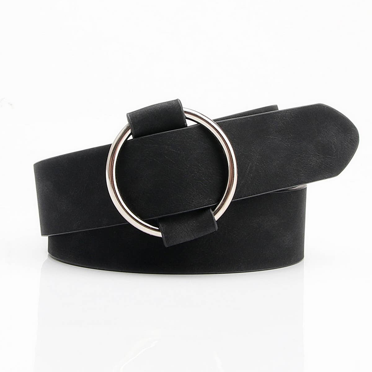 Cwabe0942_Round Buckle Needle-Free Freely Adjustable Belt