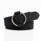 Cwabe0942_Round Buckle Needle-Free Freely Adjustable Belt