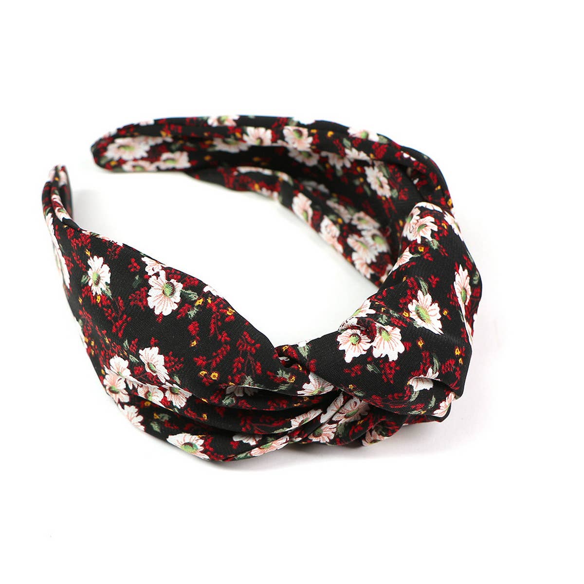 FLORAL KNOTTED WIDE BRIMMED HEADBAND_CWAHA0979