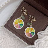 CUTE FRESH AND SWEET LEMON EARRINGS_CWAJE1635
