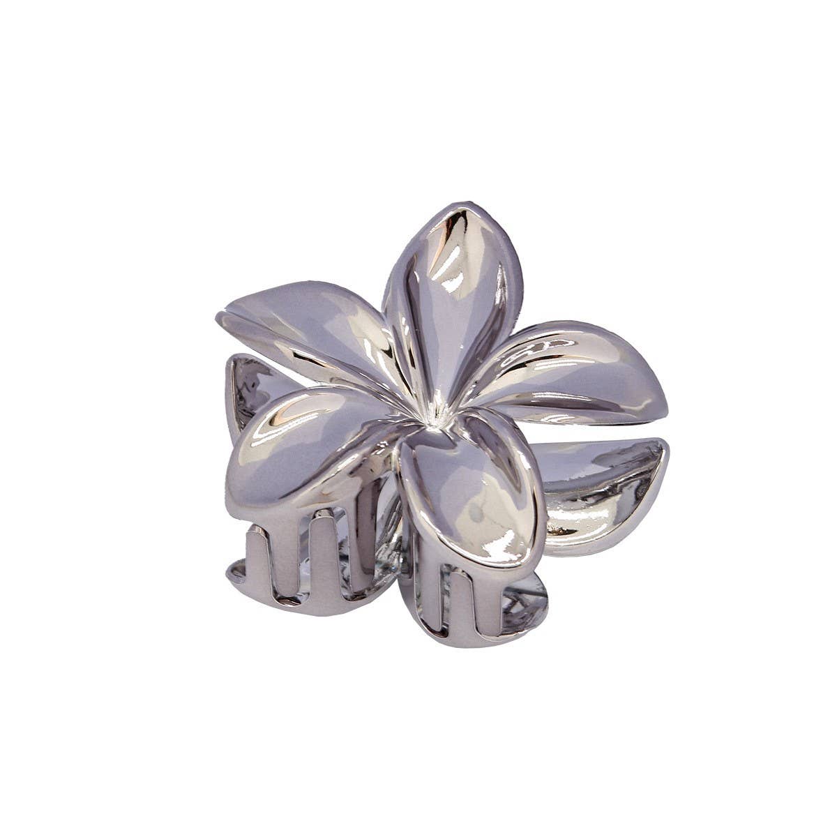 GOLD SILVER EGG FLOWER LARGE HAIR CLAW ELEGANT_CWMM4995