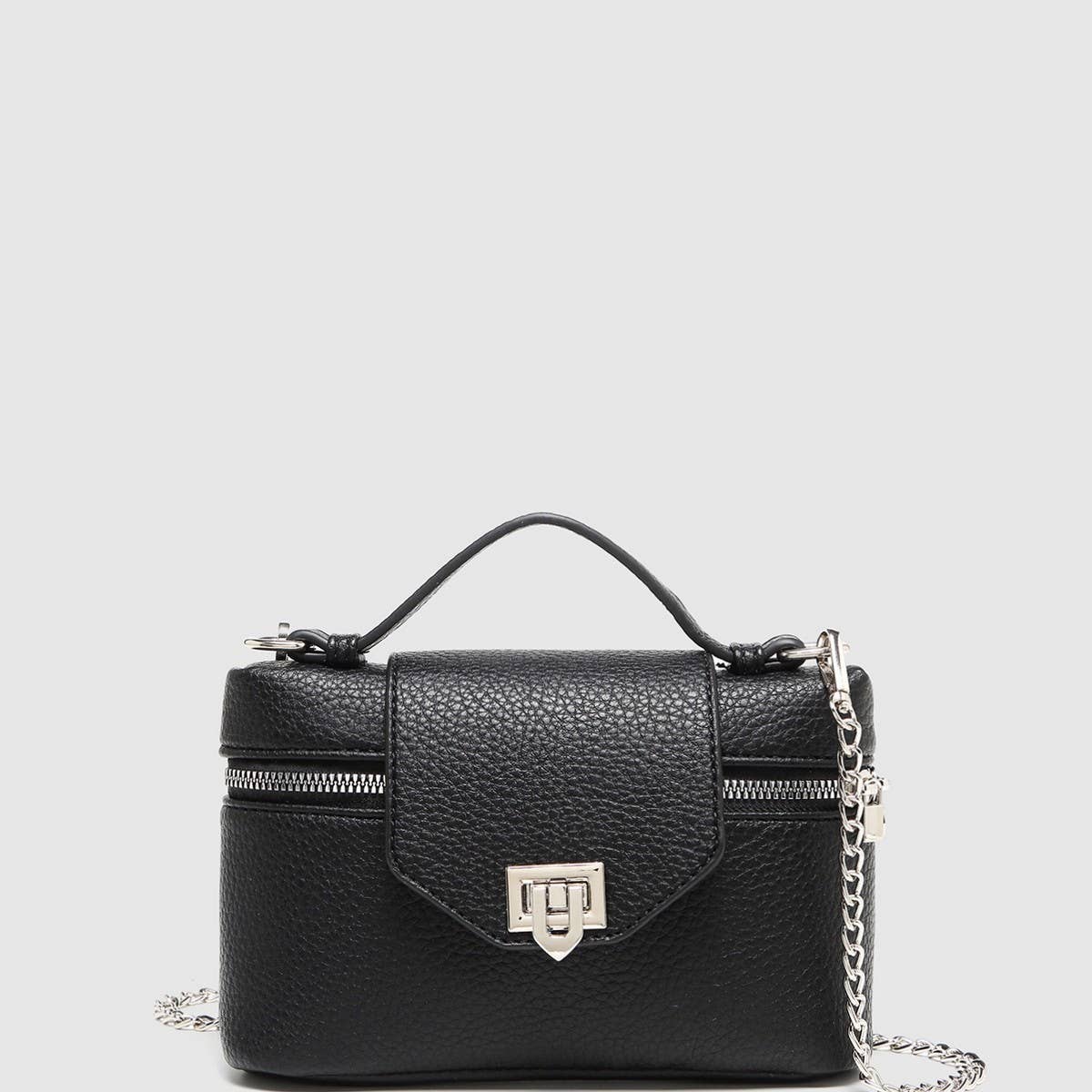 LITCHI TEXTURE BOXY CROSSBODY HANDBAG_CWAB5715