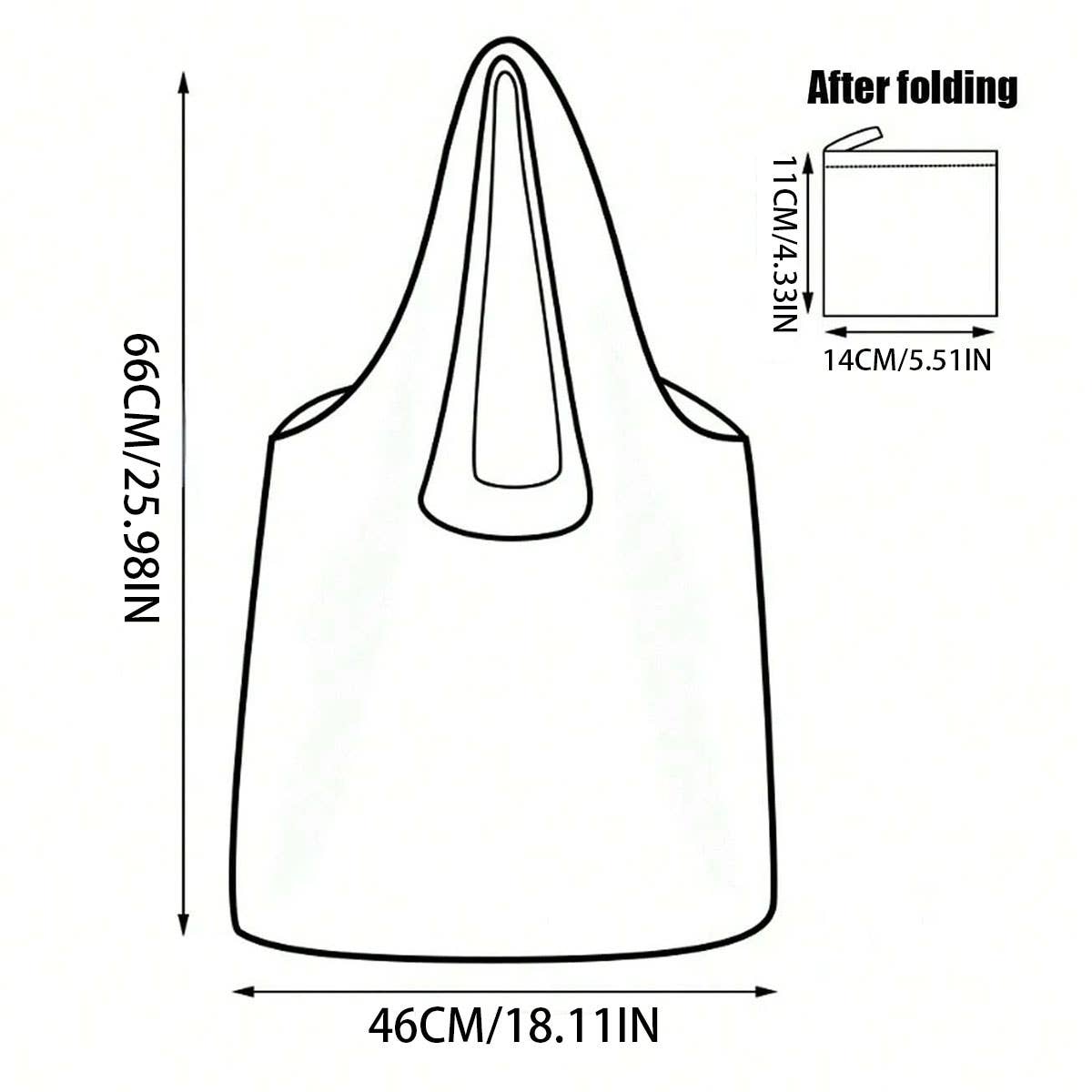 LARGE CAPACITY PRINTED FOLDABLE SHOPPING BAG_CWAB3476