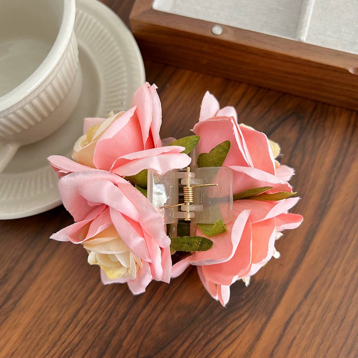 SUMMER RESORT STYLE ROSE FLOWERS HAIRPINS_CWAHA1171