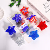Cwaha1248_Independence Day Star Shape Hair Claw Clip