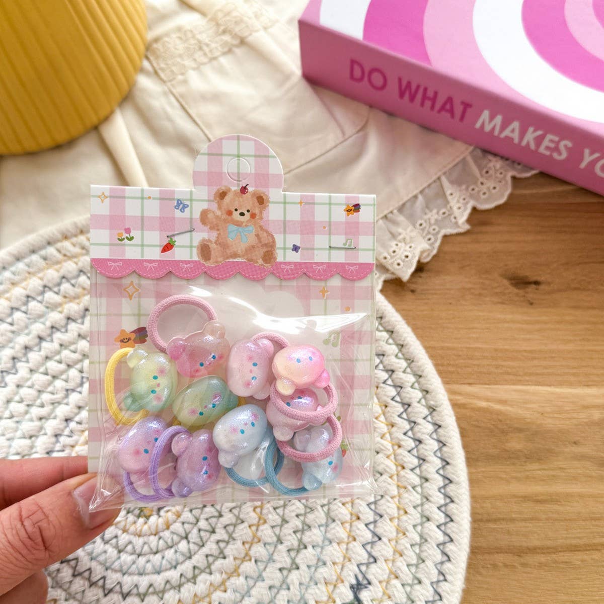 Cute Bunny Bear Hair Ties Set_Cwaha08456