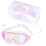 LARGE FRAME SWIM GOGGLES HD ANTI FOG MIRROR LENS_CWASG1047