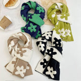 Autumn And Winte Floral Patter Warm Scarf_Cwasc1246