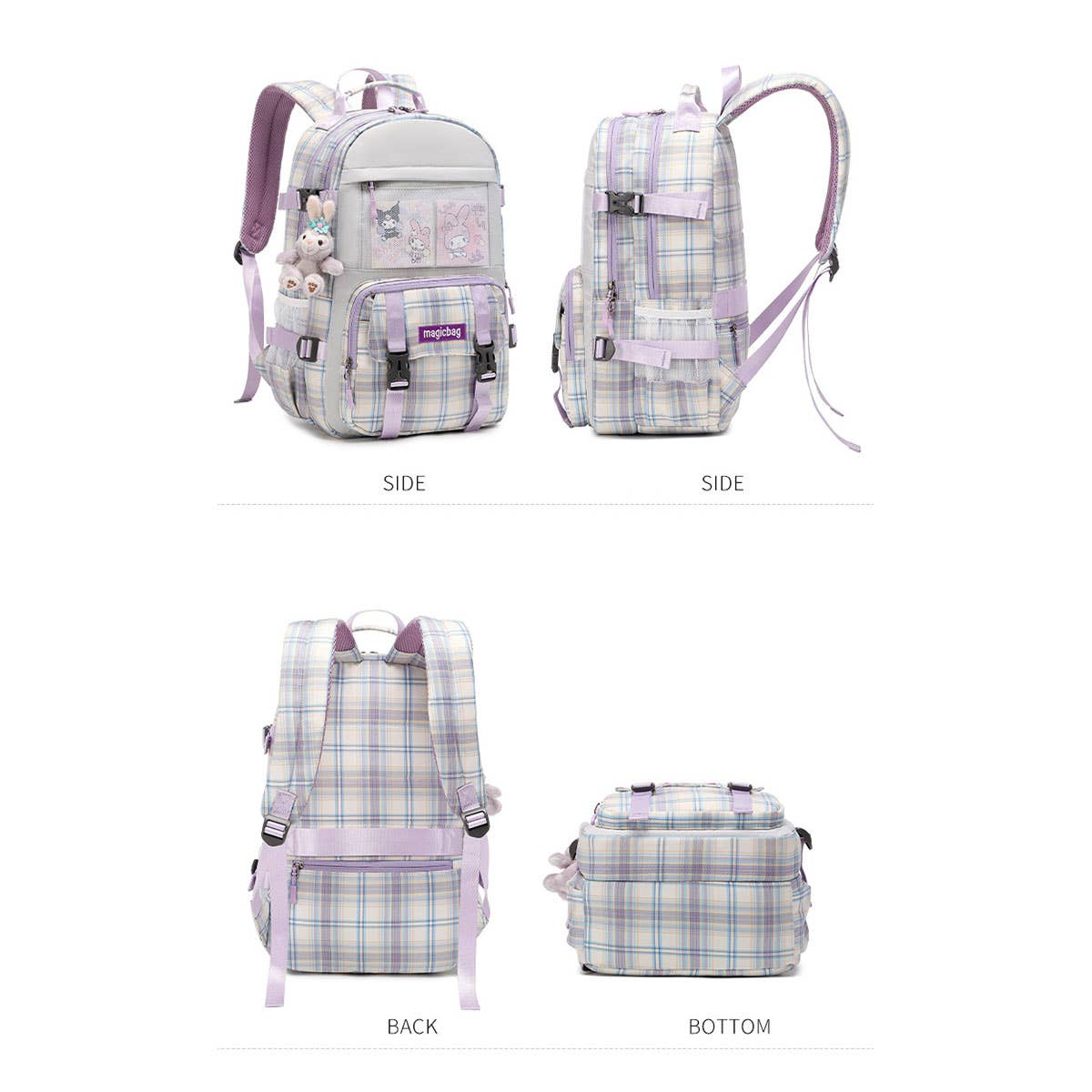 SCHOOL BACKPACKS FOR GIRLS JK STYLE GRADES 1 TO 6_CWAB5499