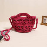 CROSSBODY HOLLOW COTTON WOVEN BAG BEACH BAG_CWAB1860