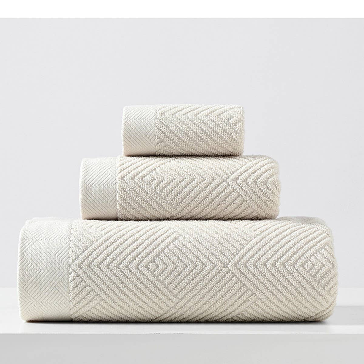 HOUSEHOLD THICK BATH TOWEL THREE PIECE SET_CWMM2302