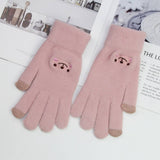 CUTE VELVET COLD PROOF TOUCH SCREEN CYCLING GLOVES_CWAG0181