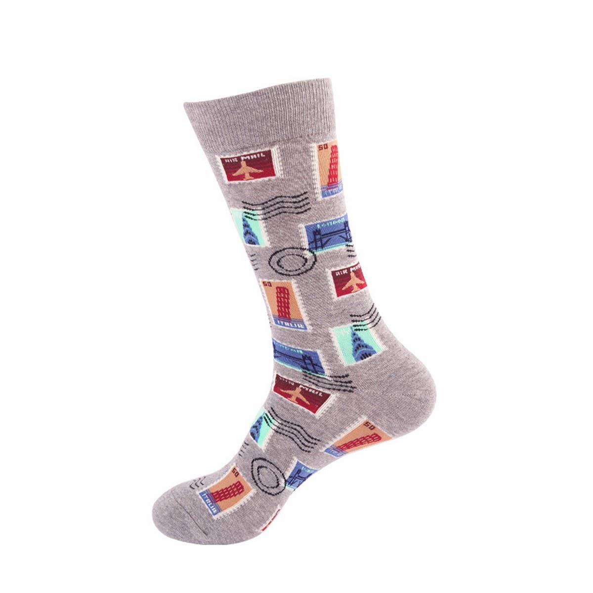 CASUAL PERSONALIZED FOUR SEASONS MID CALF SOCKS_CWMS1011
