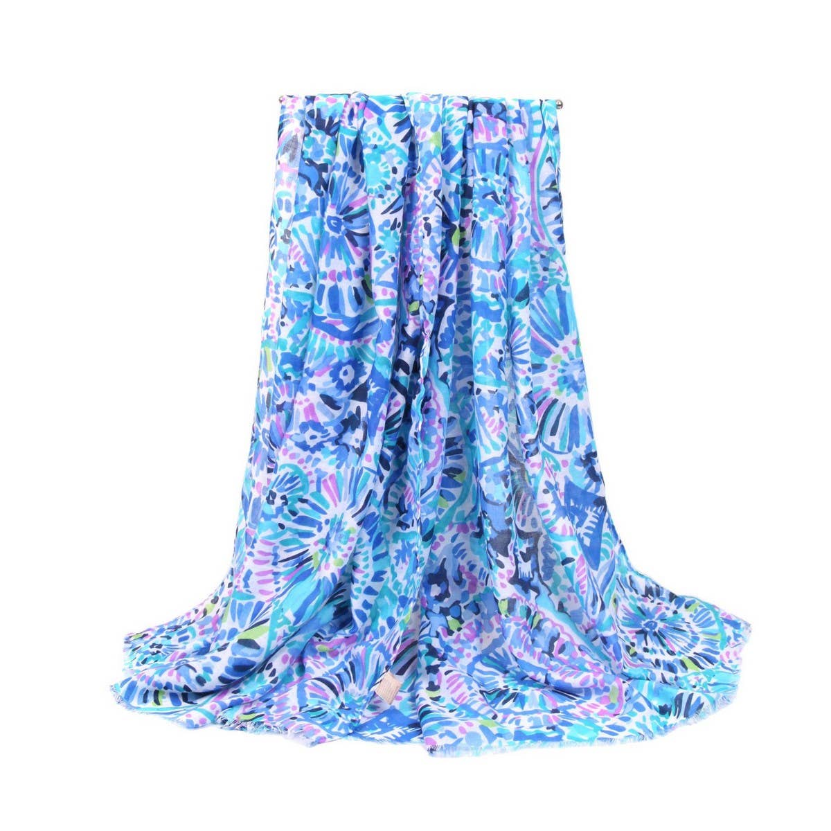 Classic Print Color Block Scarf Shawl_Cwasc0678