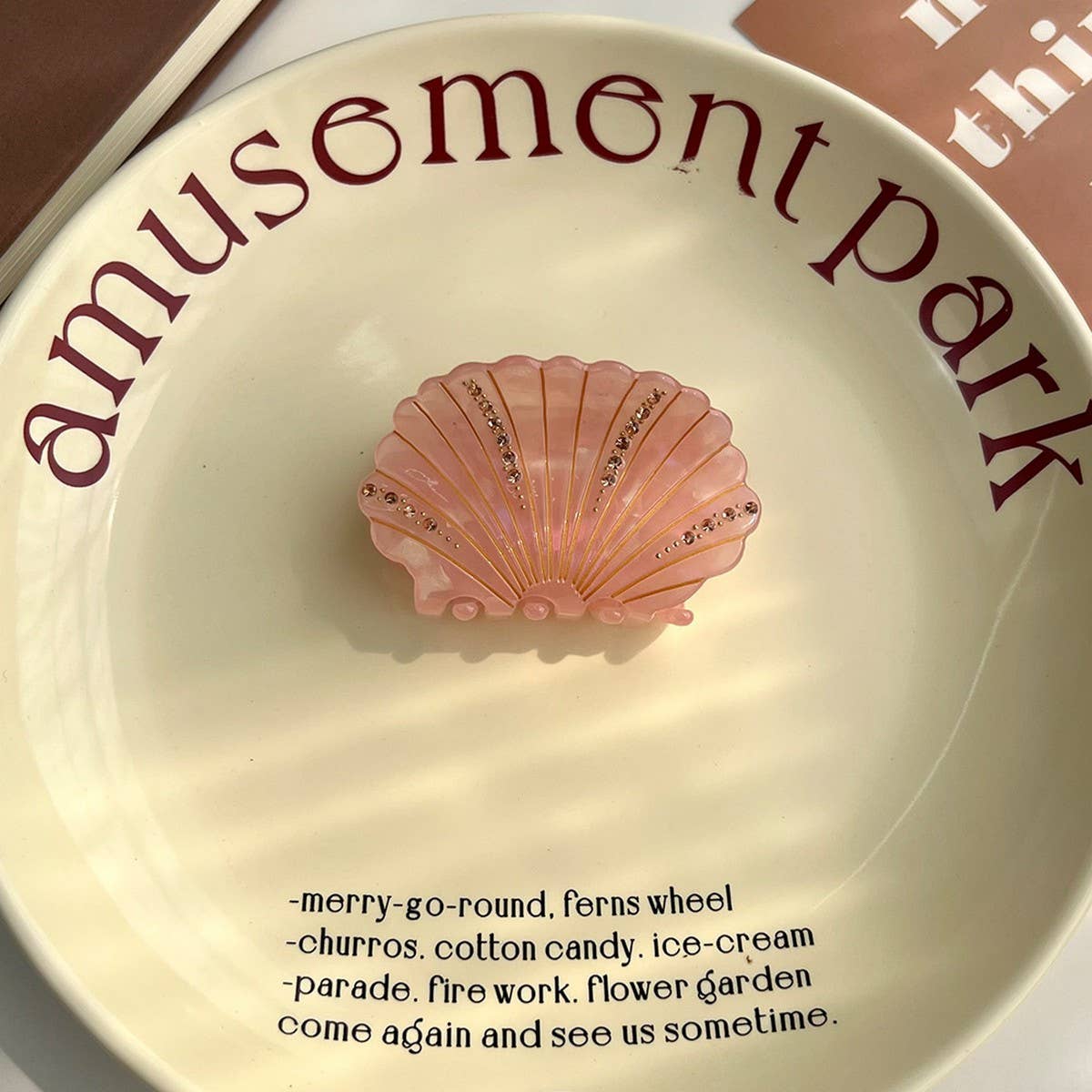 SHELL ACETATE HAIR CLAW OCEAN CHIC CLIP_CWAHA5748