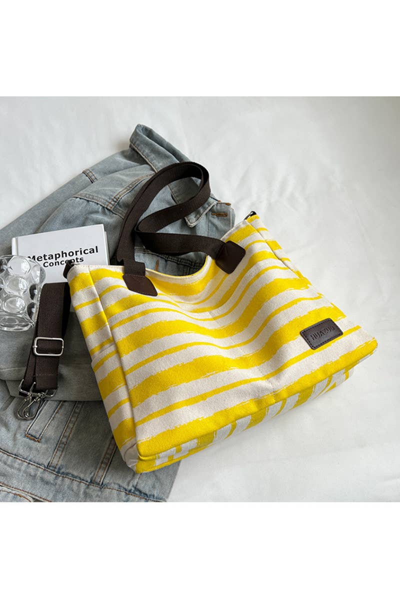 STRIPE SQUARE SHOPPERS BAG_CWAB0513