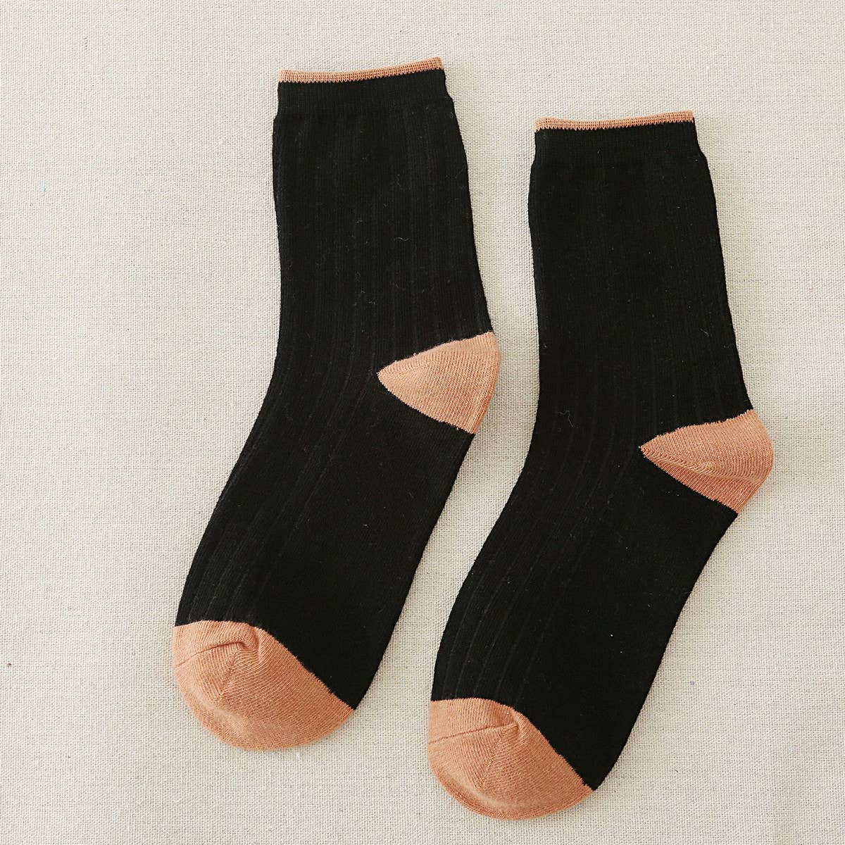 Women Solid Color Matching Socks_Cwms0295