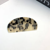 HALF ROUND ACETATE HAIR COMB ANTI STATIC STYLISH_CWMM6434