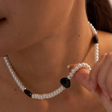 GLASS PEARLNICHEHIGH END SENSE NECKLACE_CWAJE1421