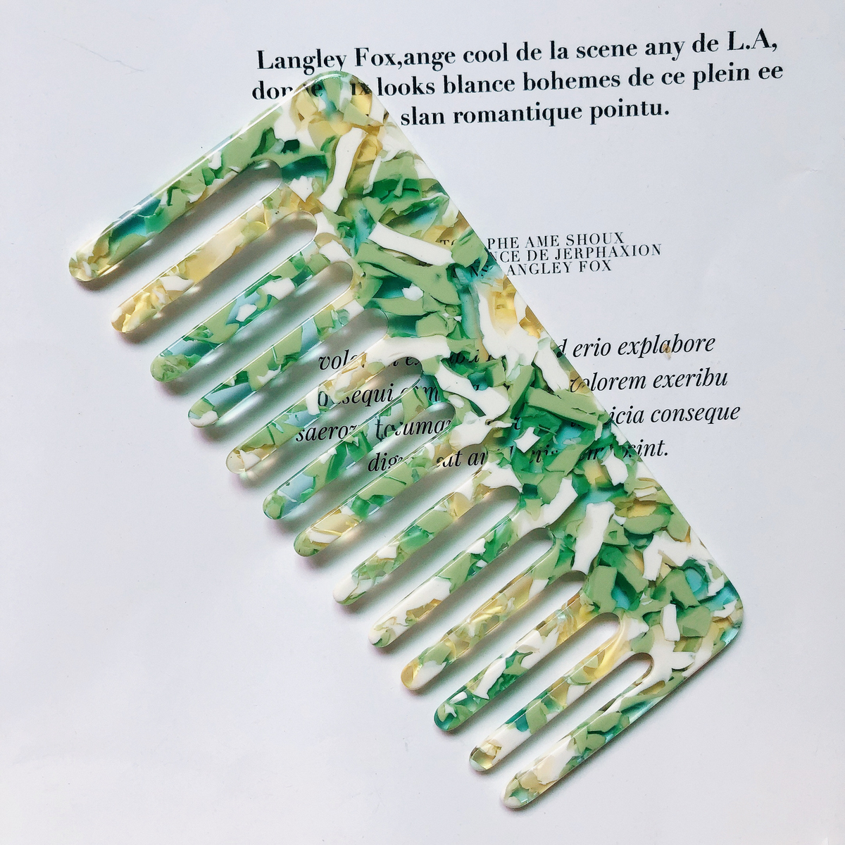 Simple Acetic Acid Anti-Static Hair Comb_Cwaha07882
