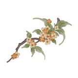 3D OSMANTHUS EMBROIDERED IRON ON PATCH FOR REPAIR_CWMM5914