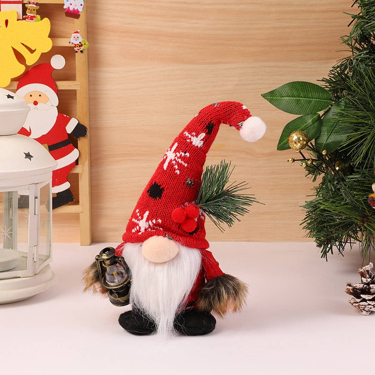 CHRISTMAS DECORATIONS DWARF FIGURINE DOLL ORNAMENTS_CWMM2911