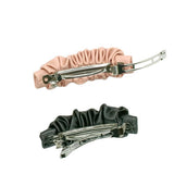 MINIMALIST RUCHED PU LEATHER TOP HAIR CLIP_CWAHA6359