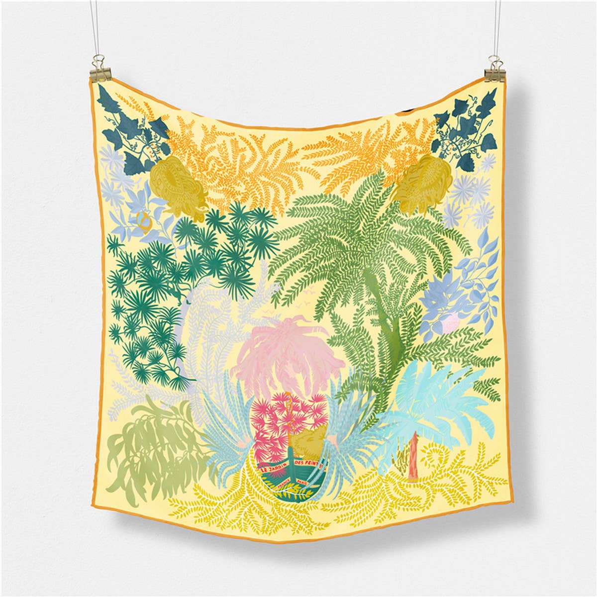 20 9 SILKY SATIN SQUARE SCARF SWEET CREAM STYLE_CWASC0642