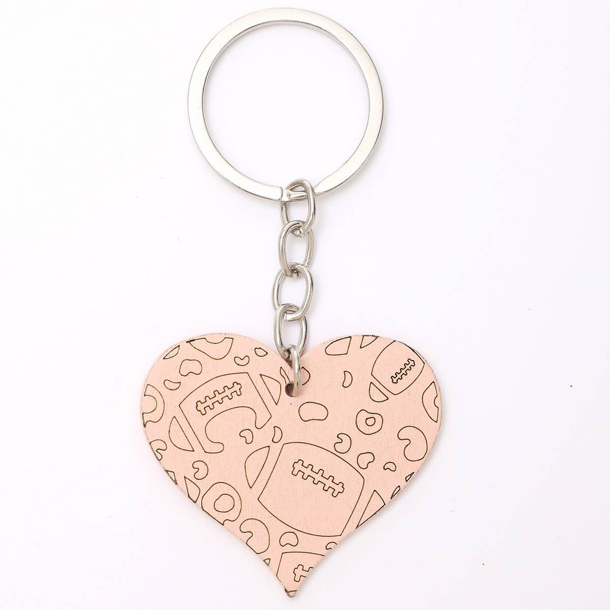 HEART SHAPED WOODEN KEYCHAIN PENDANT_CWMM0586