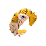 SIMPLE GEOMETRIC SQUARE COLORED DIAMOND HEADBAND_CWAHA2139