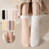 THICKENED FLEECE LADIES MID CALF SOCKS_CWMS0777