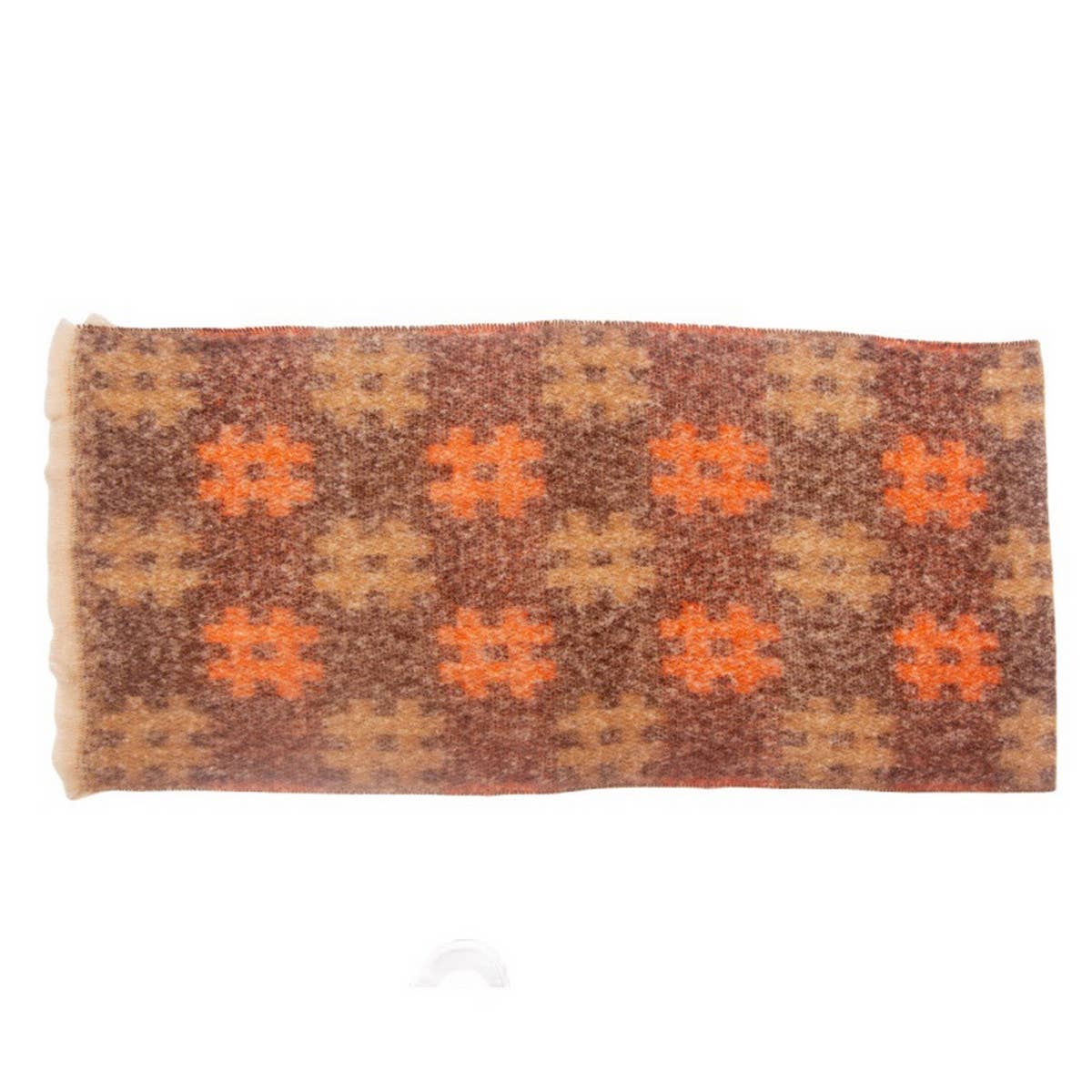 CIRCLE YARN JACQUARD SCARF UNISEX WINTER WRAP_CWASC0879