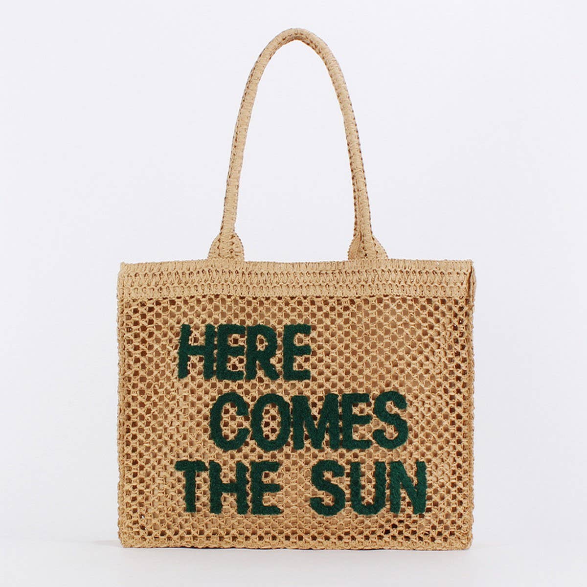 LARGE CAPACITY STRAW BAG WITH EMBROIDERED LETTERS_CWAB4700