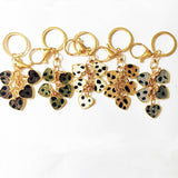 NEW LEOPARD HEART PENDANT KEYCHAIN_CWMM1320